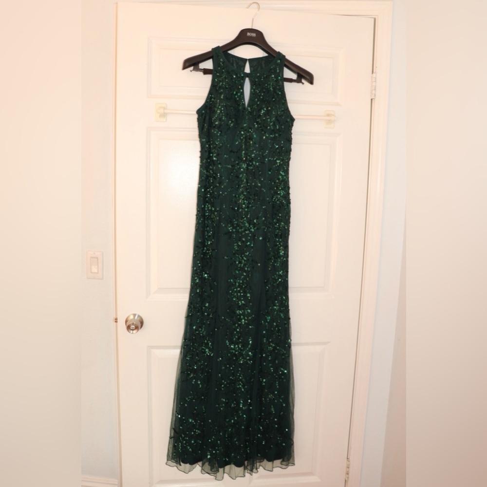 Phase Eight Women's Green Dress With Sparkles Size UK 12